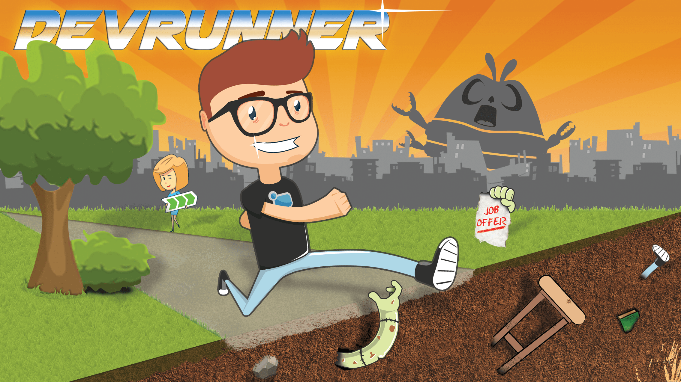 DevRunner — first game about programmer's life